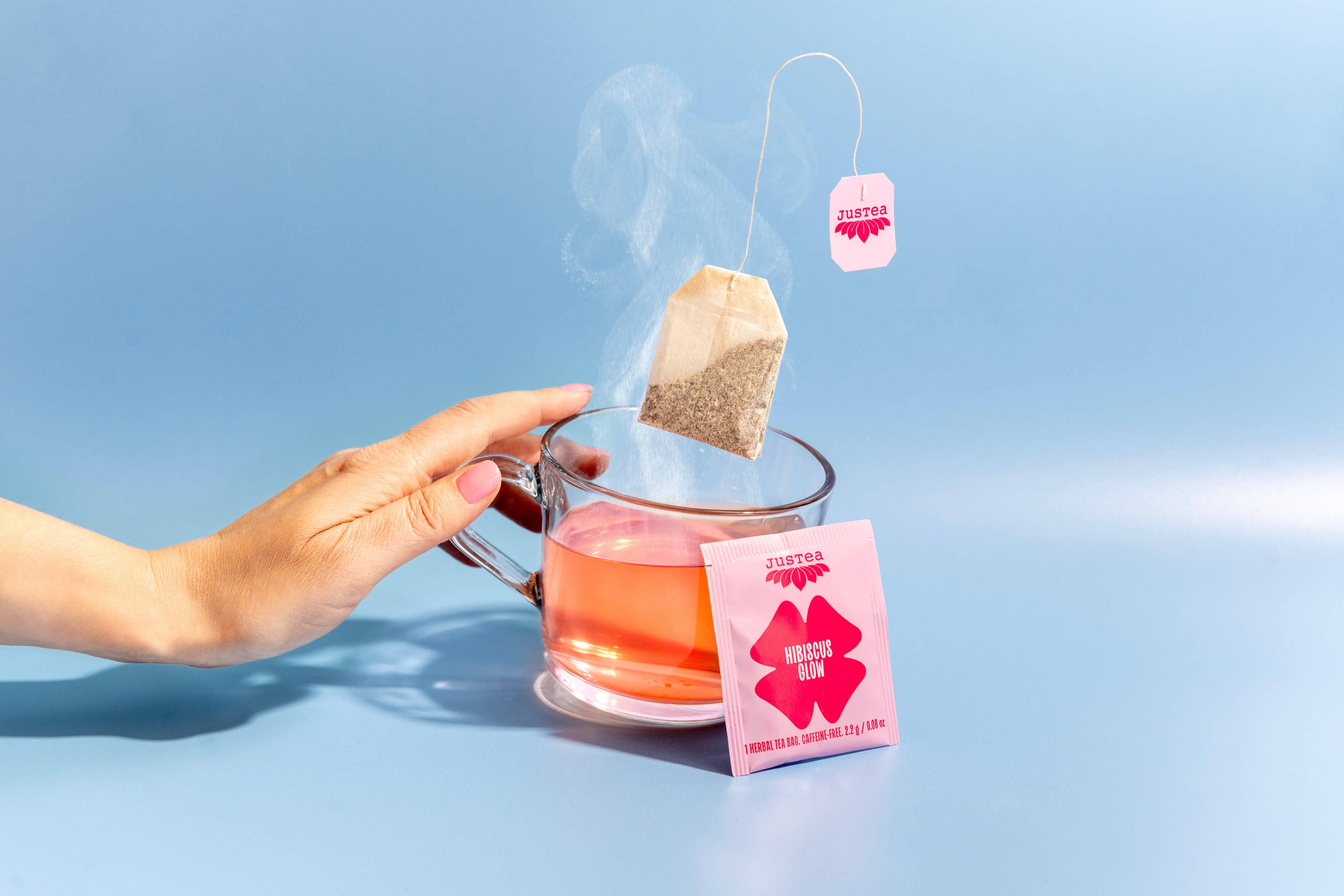 Hibiscus Glow Tea Bags - Organic, Fair-Trade, Herbal Tea