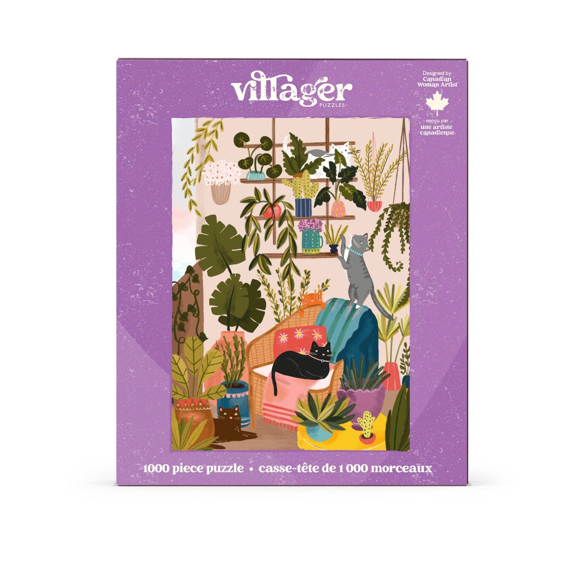 Balcony Cats | 1000-Piece Puzzle | Designed in Canada