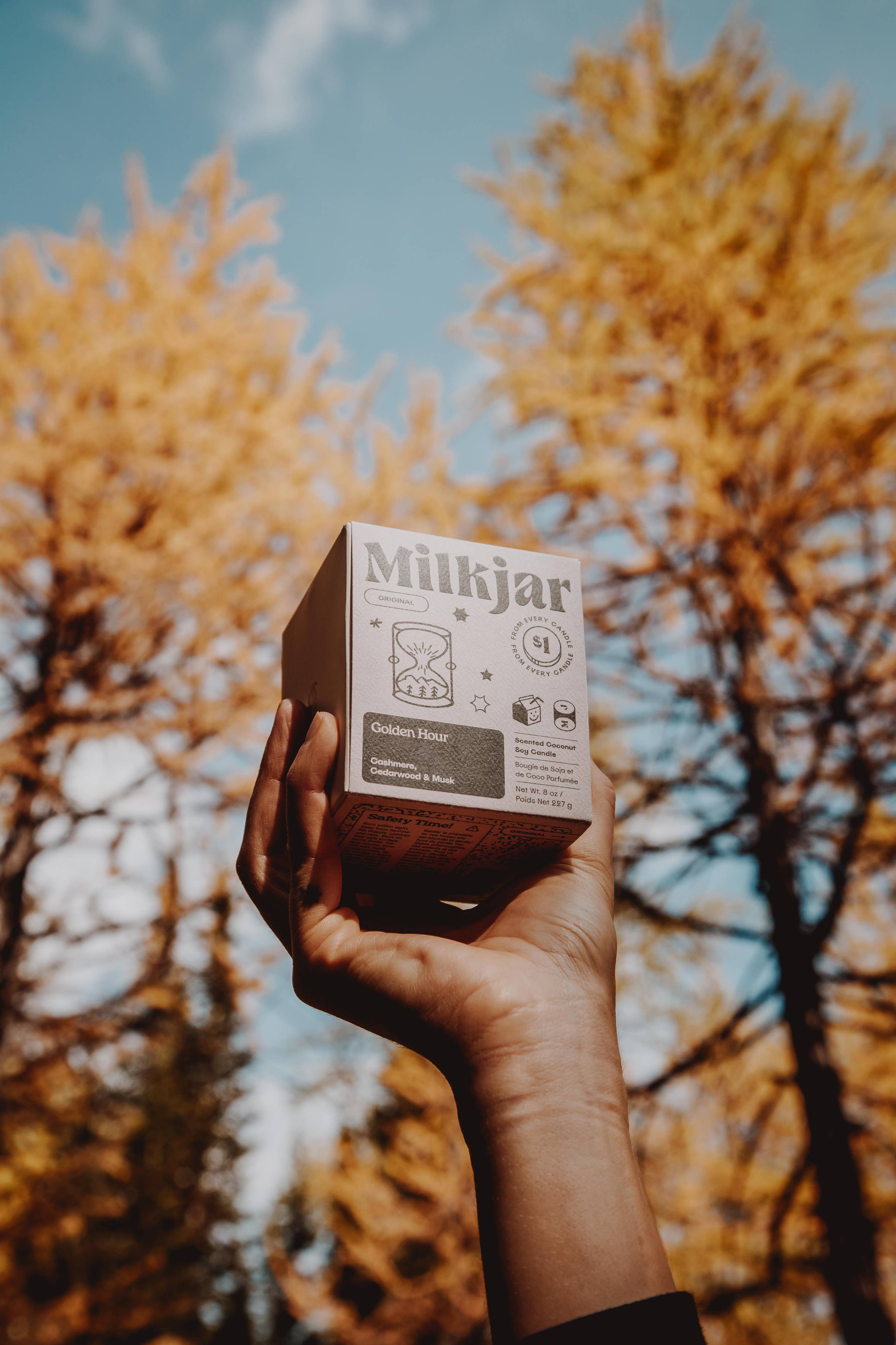 Golden Hour - Cashmere, Cedarwood Coconut Soy 8oz Candle