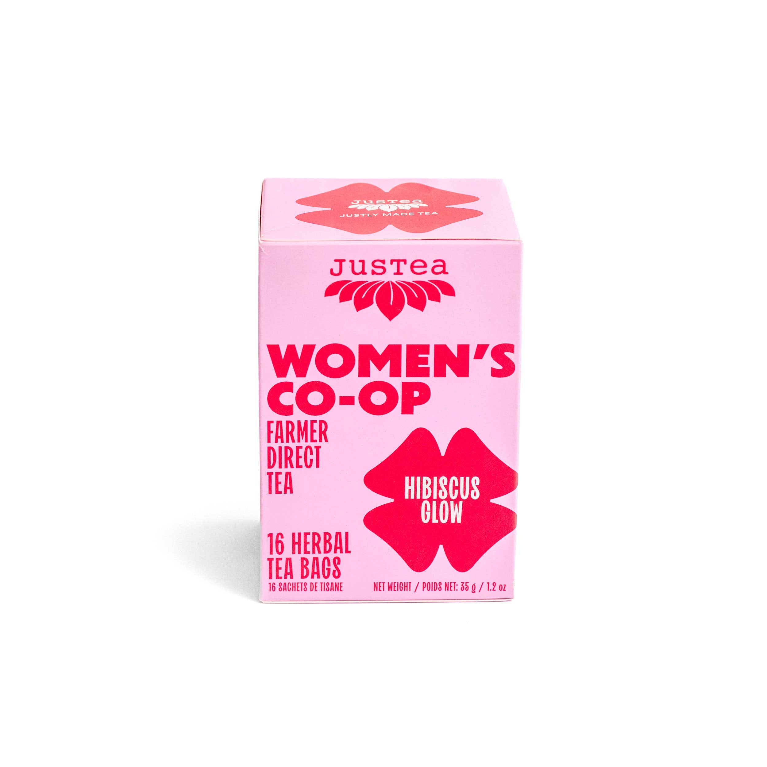 Hibiscus Glow Tea Bags - Organic, Fair-Trade, Herbal Tea