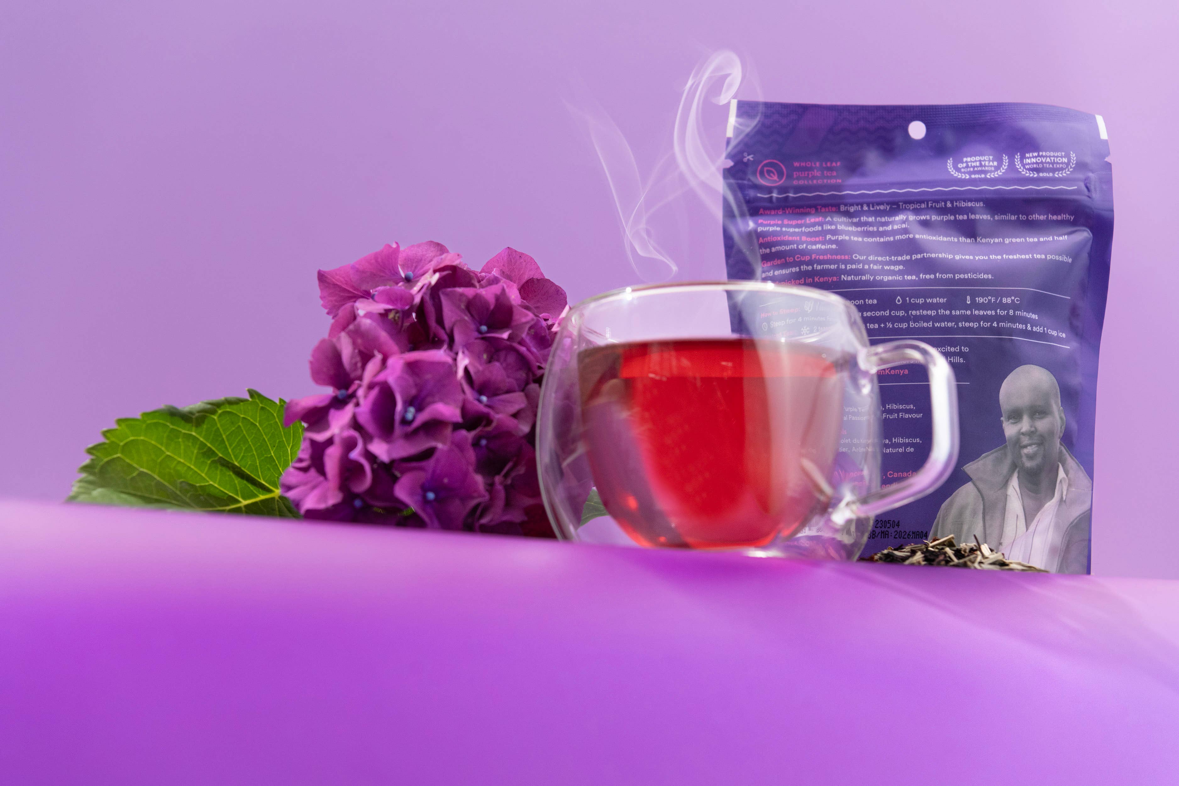 Purple Rain Stand-up Pouch - Organic, Fair-Trade, Purple Tea