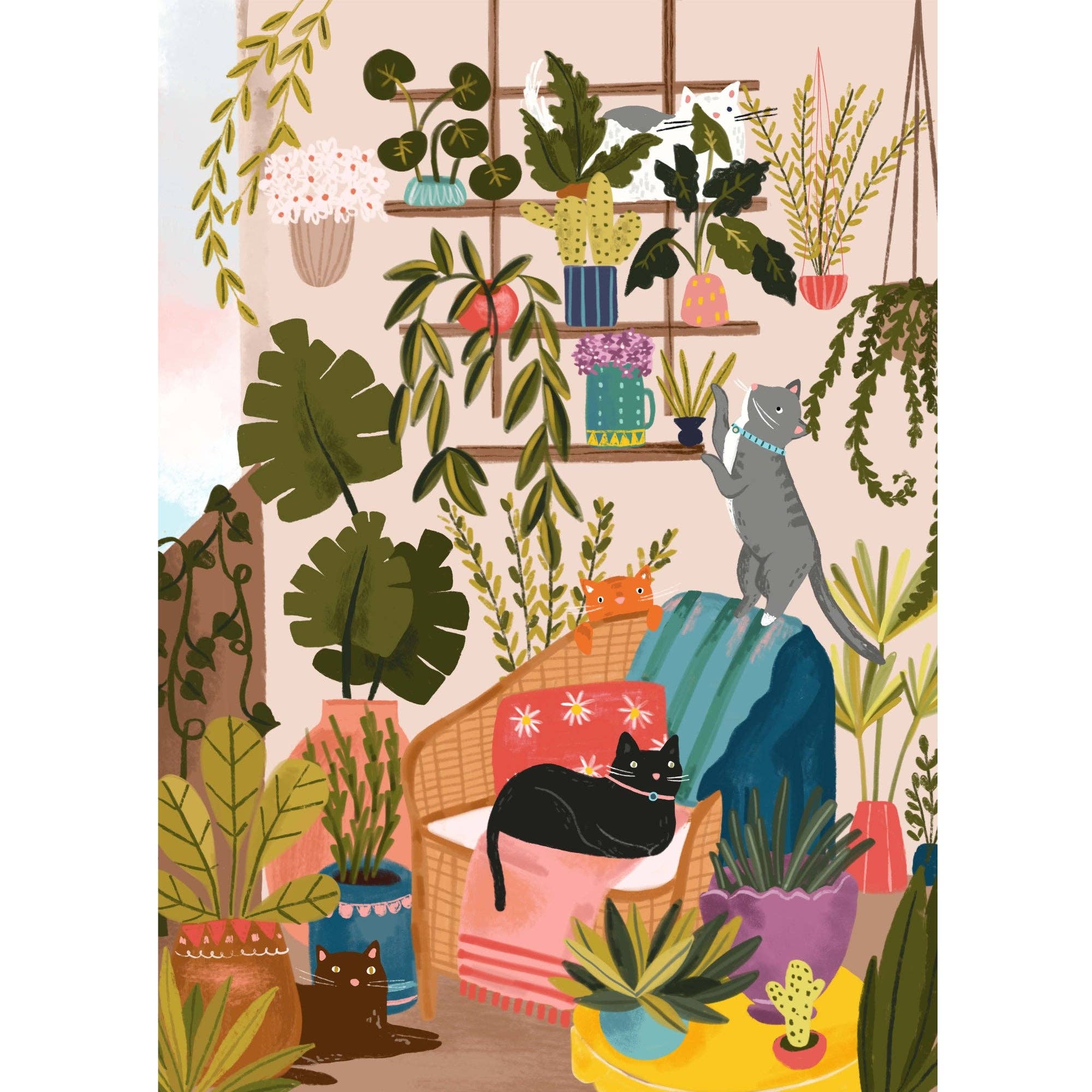 Balcony Cats | 1000-Piece Puzzle | Designed in Canada